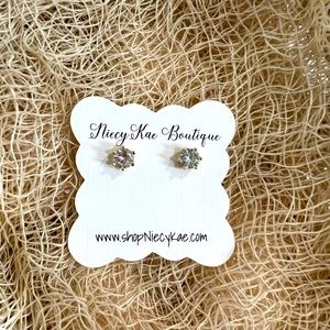 💎Dainty Gemstone Stud Earrings - Simplistic Jewelry